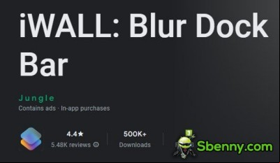 iWALL: Blur Dock Bar MOD APK