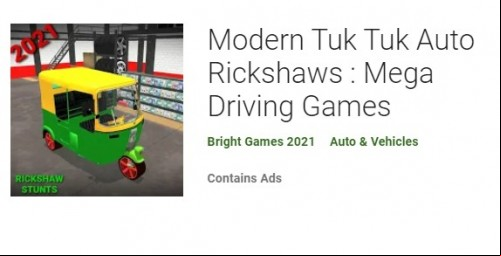 Modern Tuk Tuk Auto Rickshaws : Mega Driving Games APK