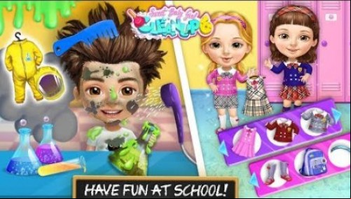 Sweet Baby Girl Cleanup 6 - Cleaning Fun at School MOD APK