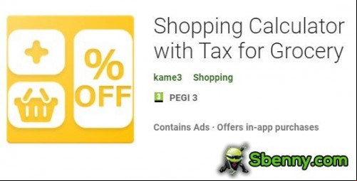 Shopping Calculator with Tax for Grocery MOD APK